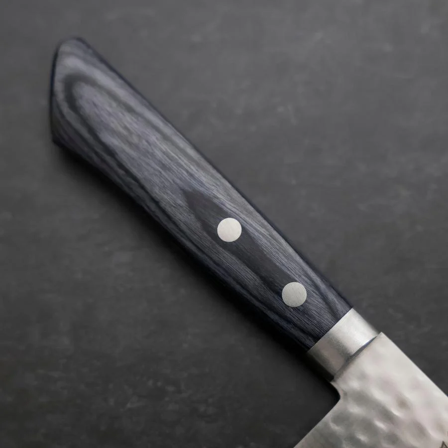 Nakiri VG-10 Tsuchime Damast Blauer Westlicher Griff 165mm - Image 6