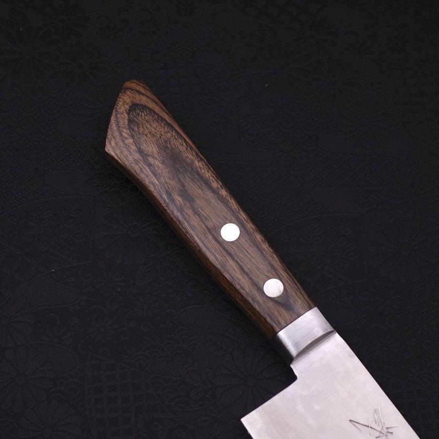 Nakiri VG-10 Tsuchime Damast Brauner Westlicher Griff 165mm - Image 6