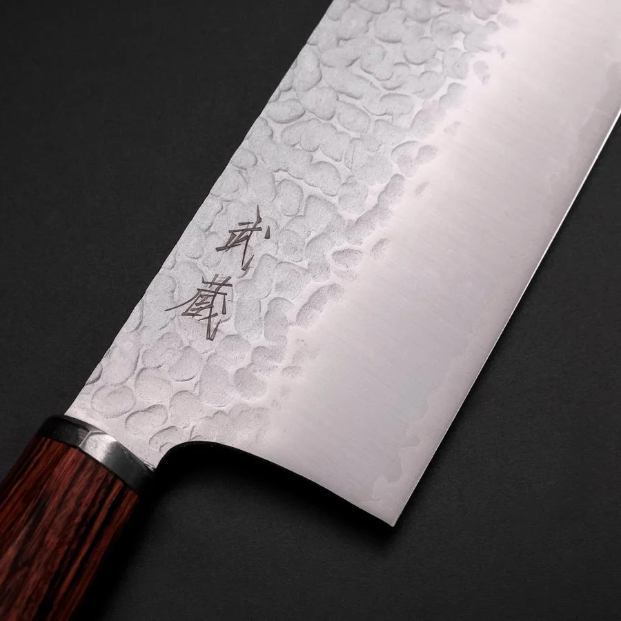 Nakiri VG-10 Tsuchime Runder Mahagoni Griff 180mm - Image 3