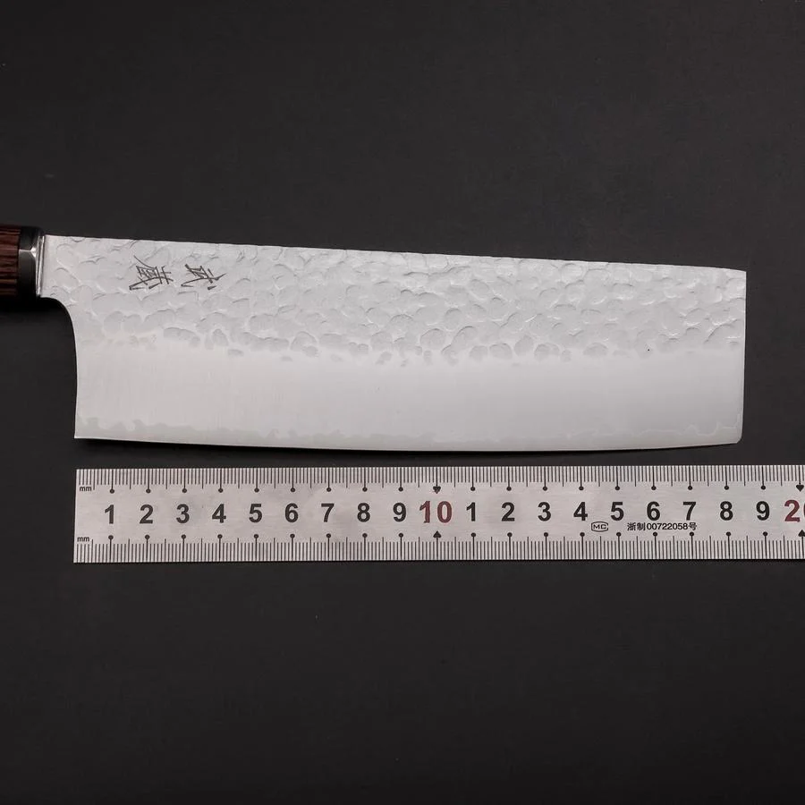 Nakiri VG-10 Tsuchime Runder Mahagoni Griff 180mm - Image 7