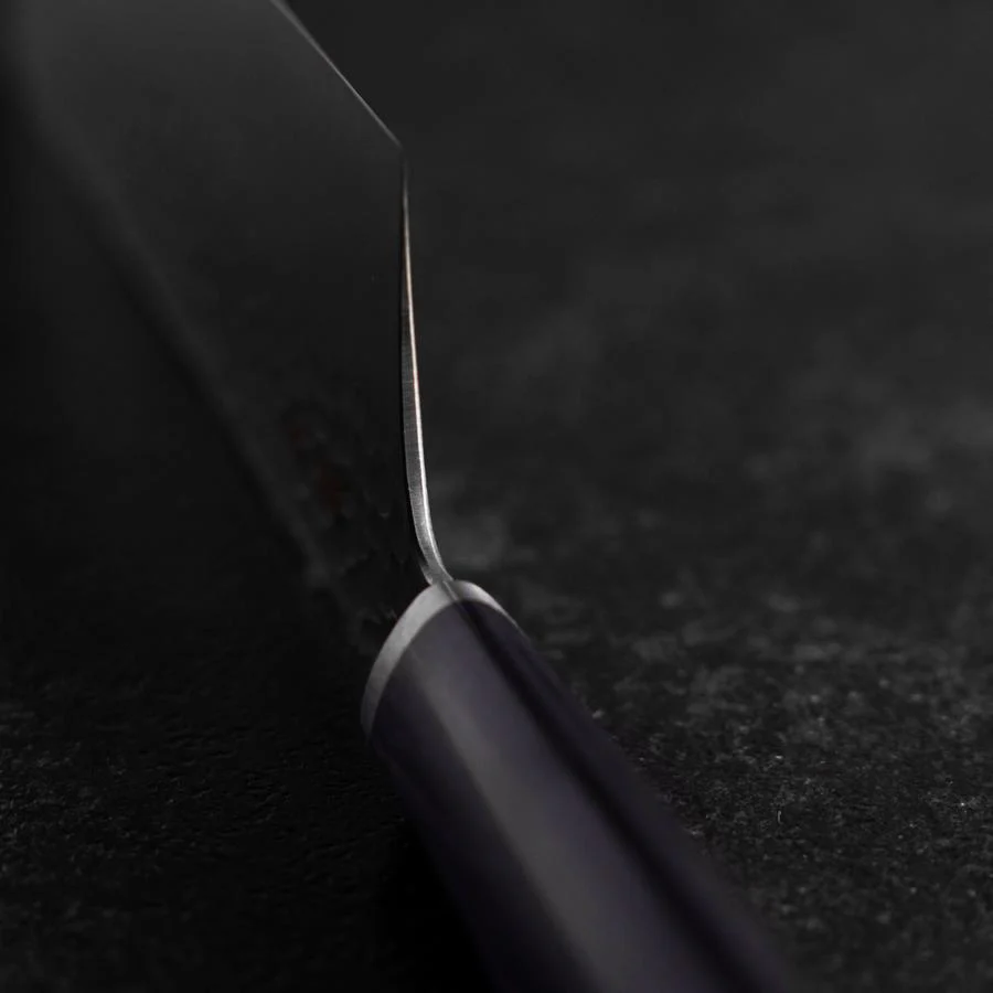 Nakiri VG-10 Tsuchime Runder Lila Griff 180mm - Image 4