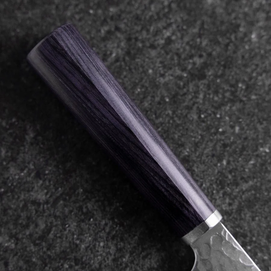 Nakiri VG-10 Tsuchime Runder Lila Griff 180mm - Image 6