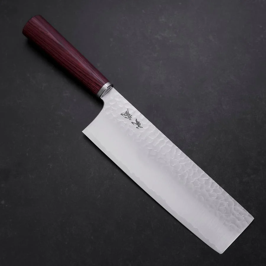 Nakiri VG-10 Tsuchime Runder Lila Griff 180mm