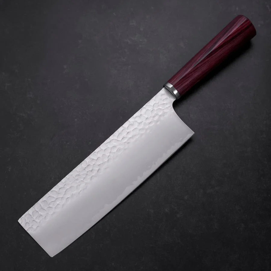 Nakiri VG-10 Tsuchime Runder Lila Griff 180mm - Image 2