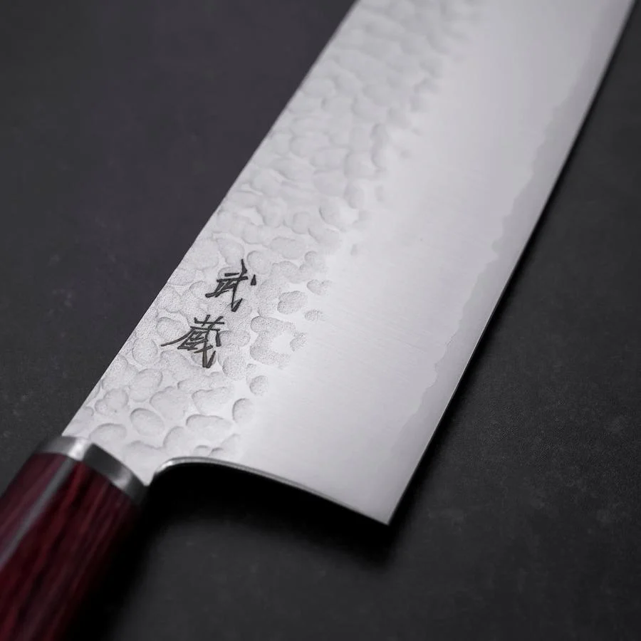 Nakiri VG-10 Tsuchime Runder Lila Griff 180mm - Image 3
