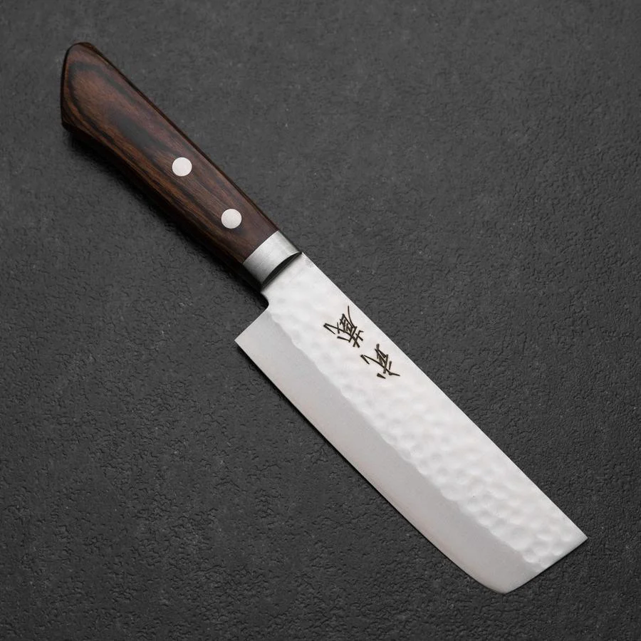 Nakiri VG-10 Tsuchime Westlicher Mahagoni Griff 125mm
