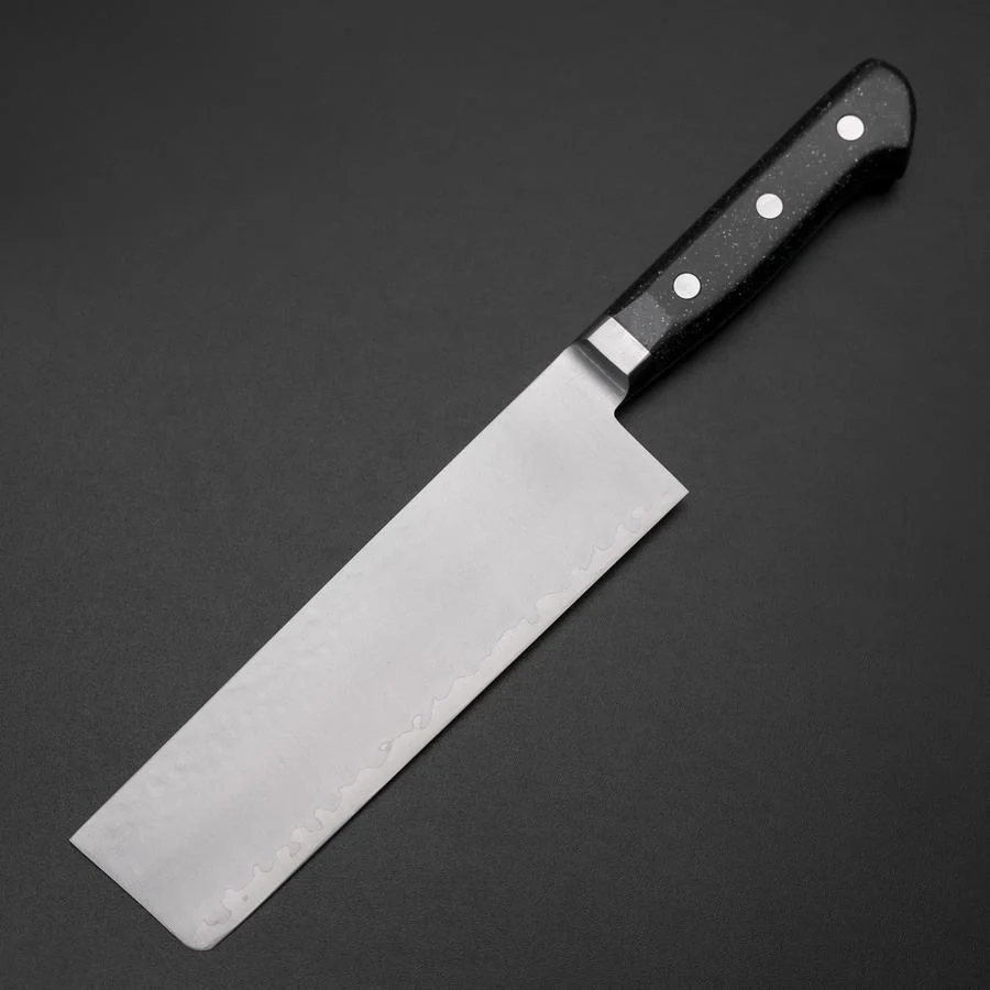 Nakiri VG-5 Tsuchime Westlicher Schwarzer Marmor Griff 170mm - Image 2