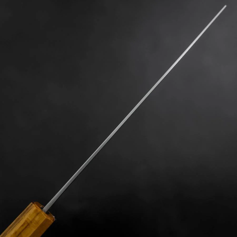 Nakiri White Steel #1 Edelstahlummantelung Poliert Eichenholz Griff 165mm - Image 5