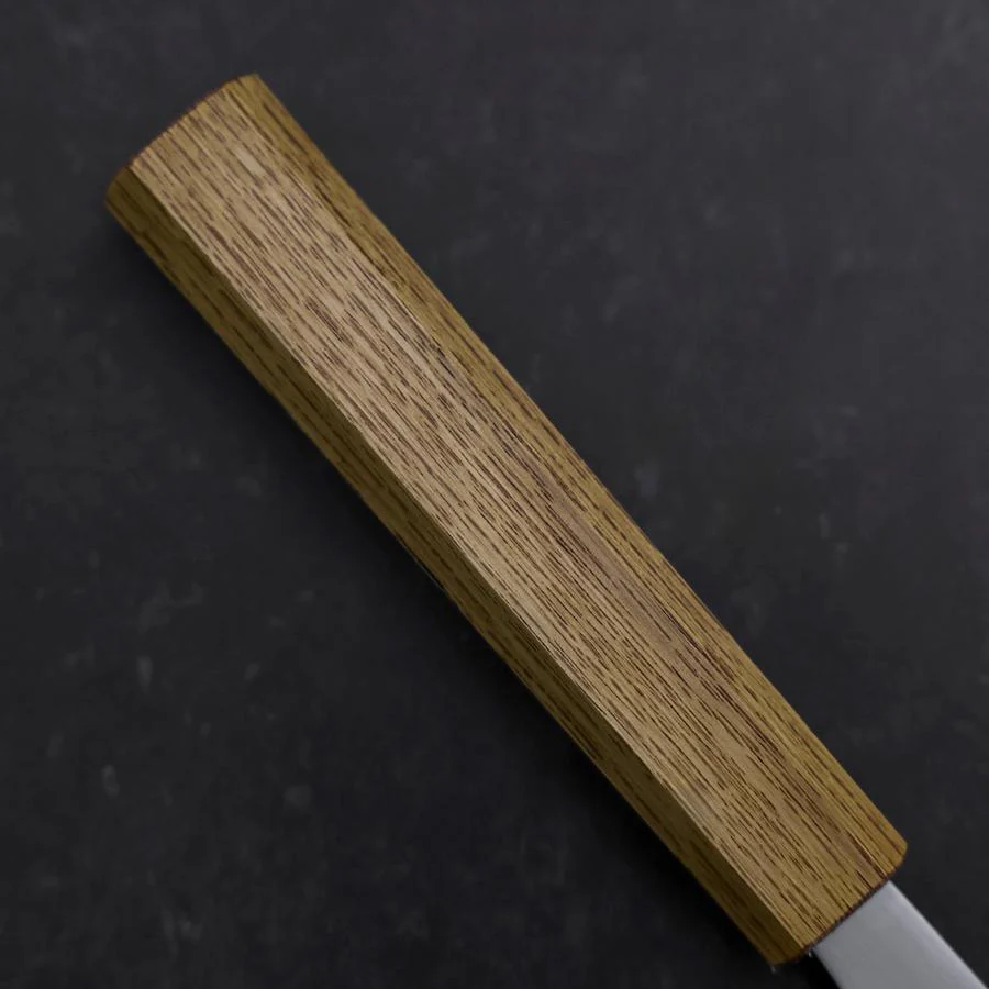 Nakiri White Steel #1 Edelstahlummantelung Poliert Eichenholz Griff 165mm - Image 6