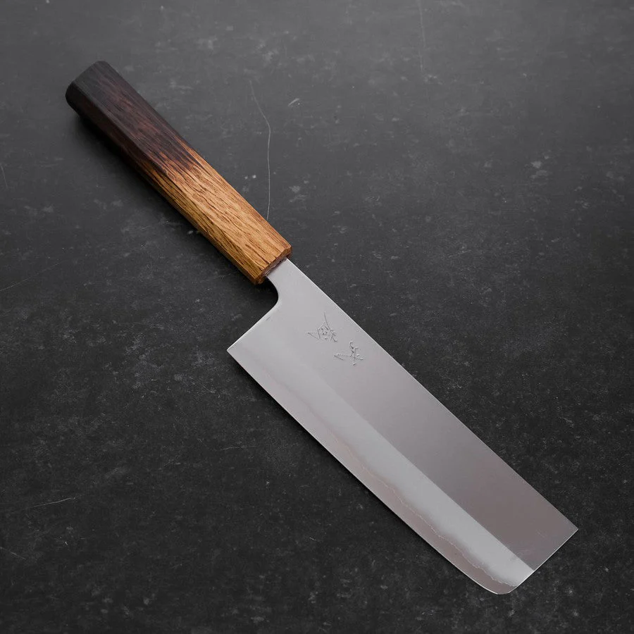 Nakiri White Steel #1 Edelstahlummantelung Yaki Urushi Griff 165mm
