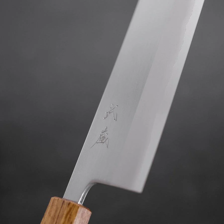 Nakiri White Steel #1 Edelstahlummantelung Yaki Urushi Griff 165mm - Image 3