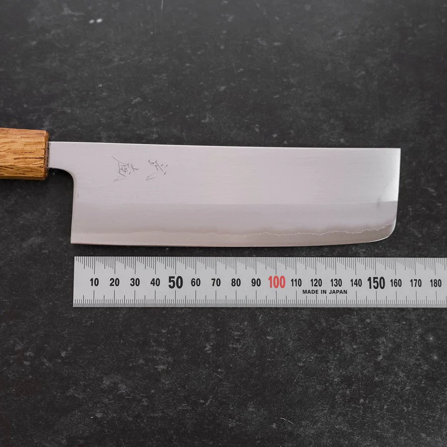 Nakiri White Steel #1 Edelstahlummantelung Yaki Urushi Griff 165mm - Image 7