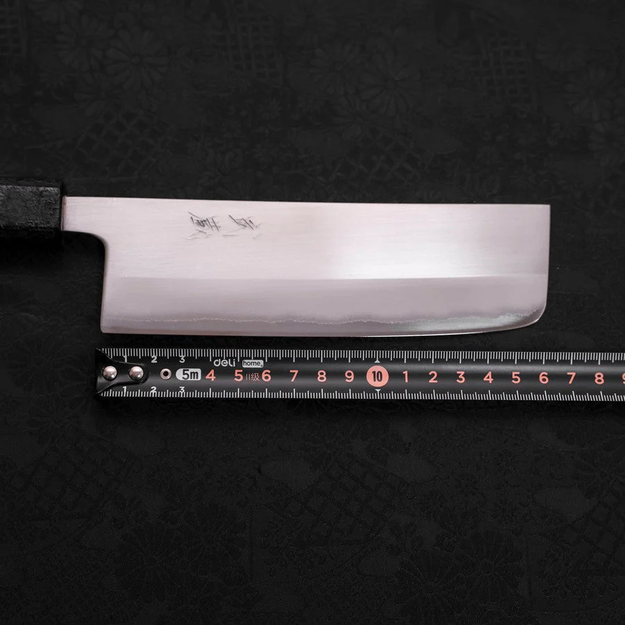 Nakiri White Steel #1 Poliert Schwarzer Ishime Urushi Griff 165mm - Image 7