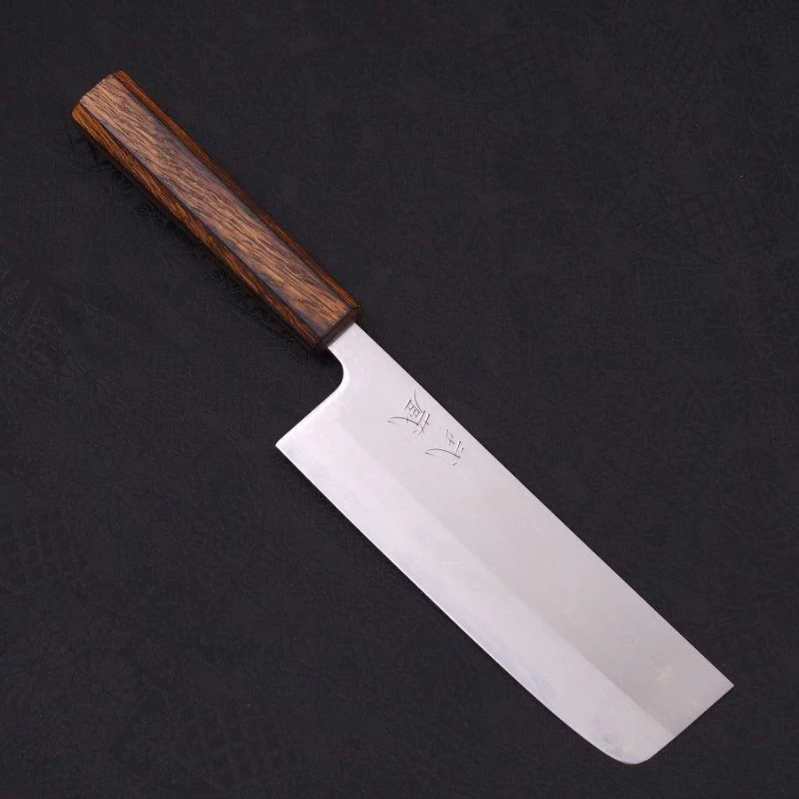 Nakiri White Steel #1 Poliert Sumi Urushi Griff 165mm