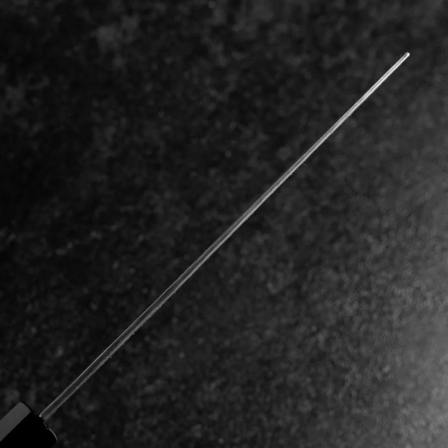 Nakiri White Steel #1 Tsuchime Büffelhorn und Ebenholz Griff 165mm - Image 5