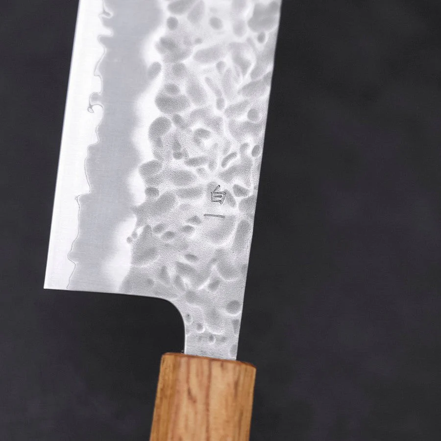 Nakiri White Steel #1 Tsuchime Yaki Urushi Griff 165mm - Image 3