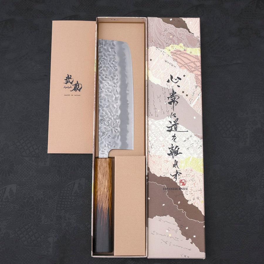 Nakiri White Steel #1 Tsuchime Yaki Urushi Griff 165mm - Image 8