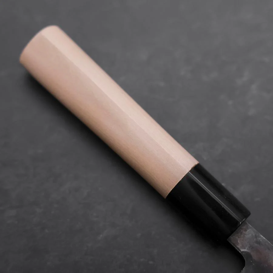 Nakiri White Steel #2 Damast Büffelhorn und Magnolienholz Griff 165mm - Image 6