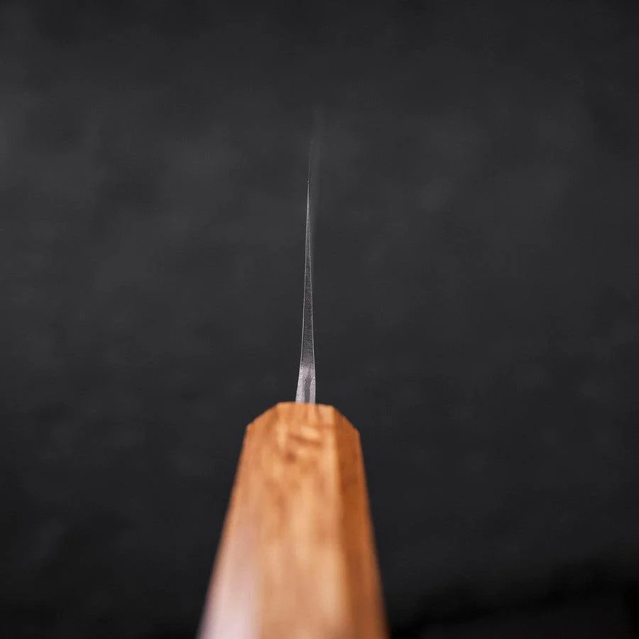 Nakiri White Steel #2 Edelstahlummantelung Poliert Yaki Urushi Griff 165mm - Image 4
