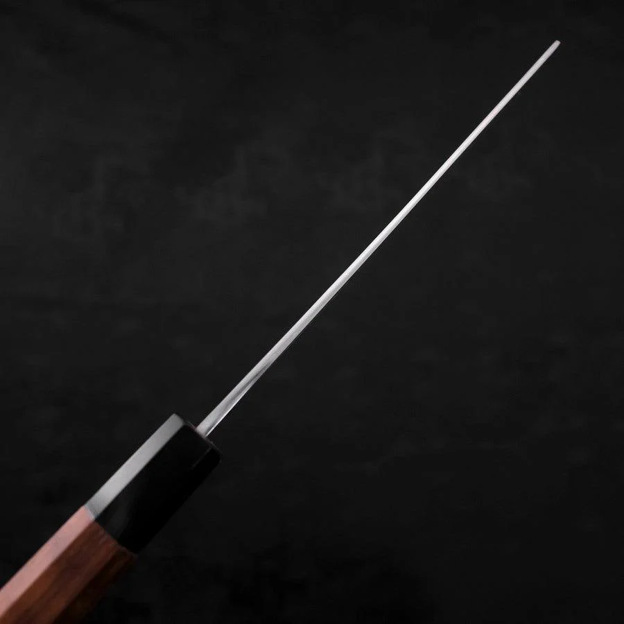 Nakiri White Steel #2 Kasumi Büffelhorn und Teakholz Griff 165mm - Image 5
