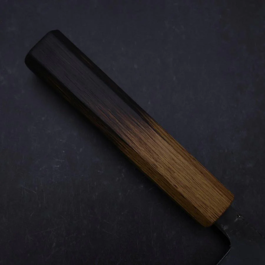 Nakiri White Steel #2 Kurouchi Damast Yaki Urushi Griff 165mm - Image 6