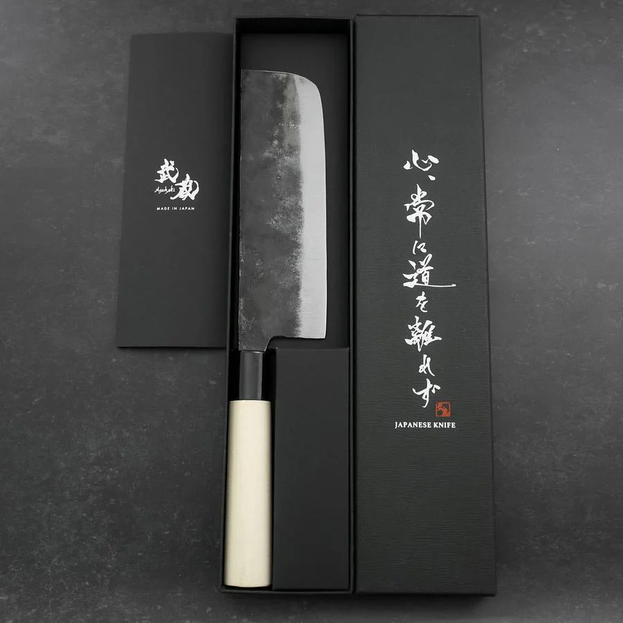 Nakiri White Steel #2 Kurouchi Magnolienholz Griff 165mm - Image 8