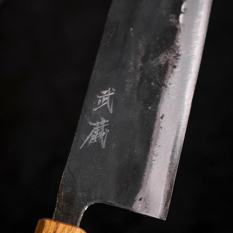 Nakiri White Steel #2 Kurouchi Eichenholz Griff 165mm - Image 3