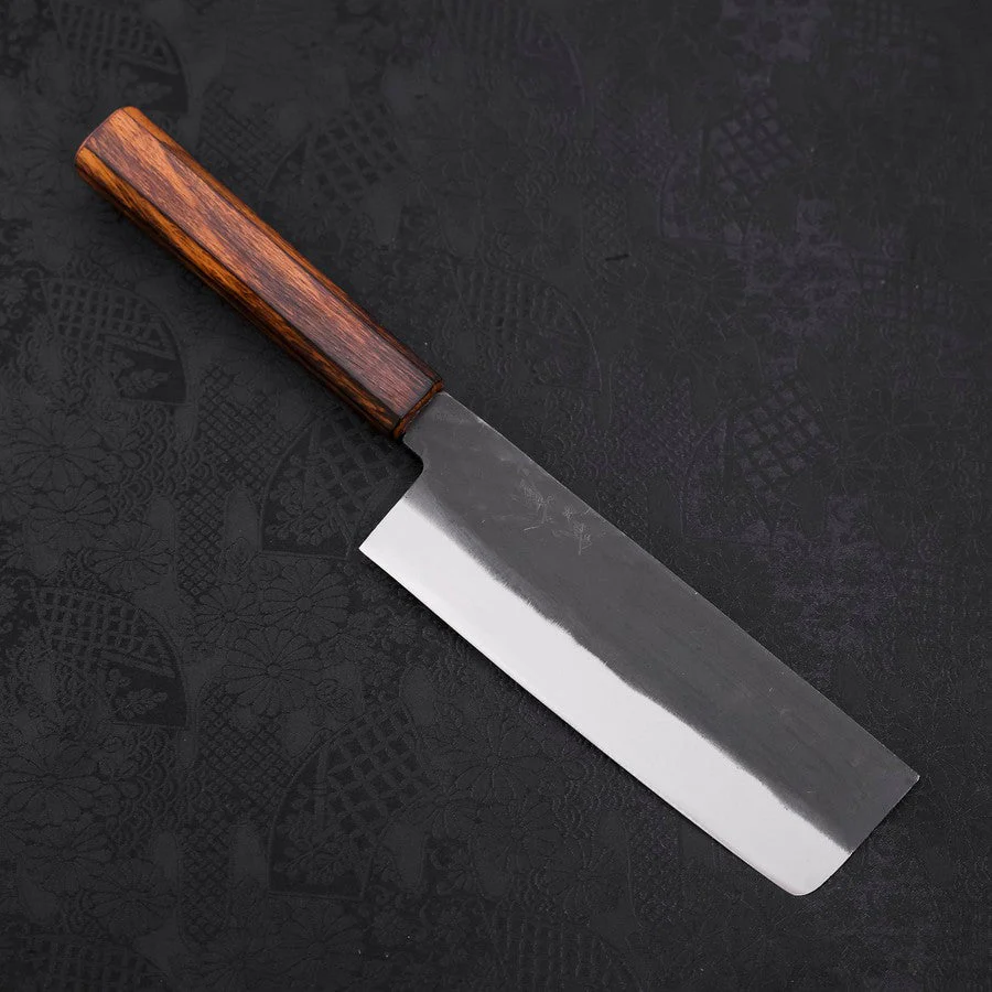 Nakiri White Steel #2 Kurouchi Sumi Urushi Griff 165mm