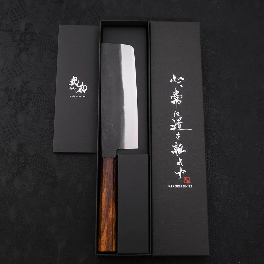 Nakiri White Steel #2 Kurouchi Sumi Urushi Griff 165mm - Image 8