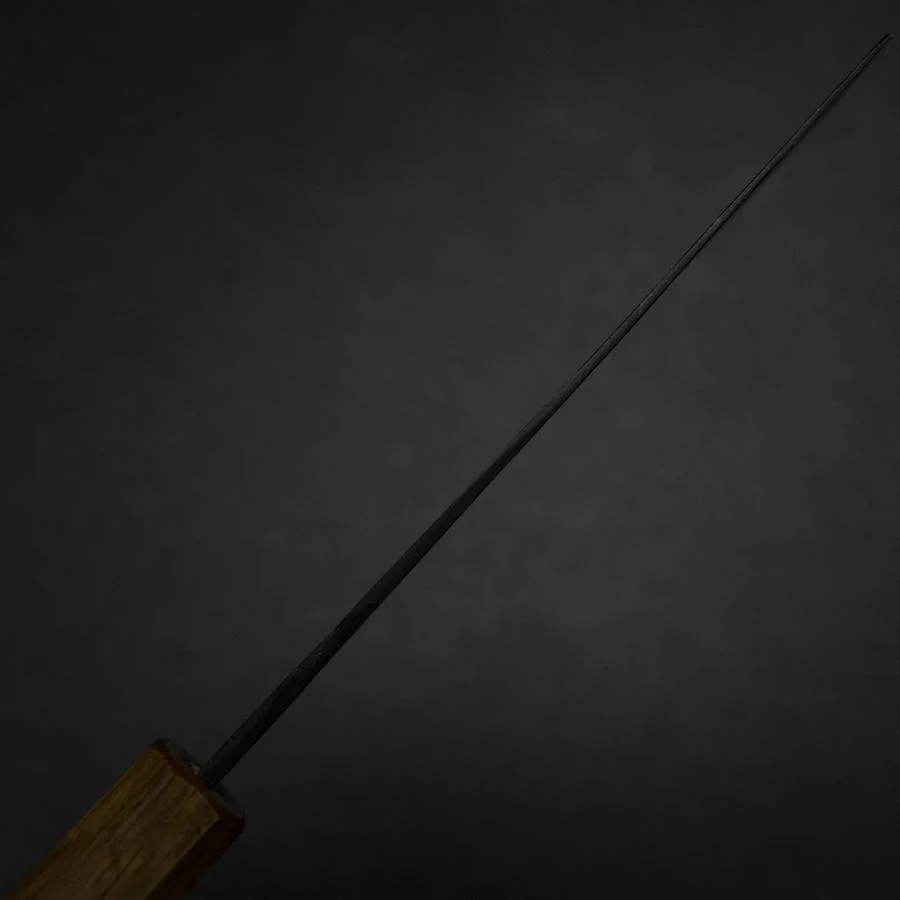 Nakiri White Steel #2 Kurouchi Yaki Urushi Griff 135mm - Image 5