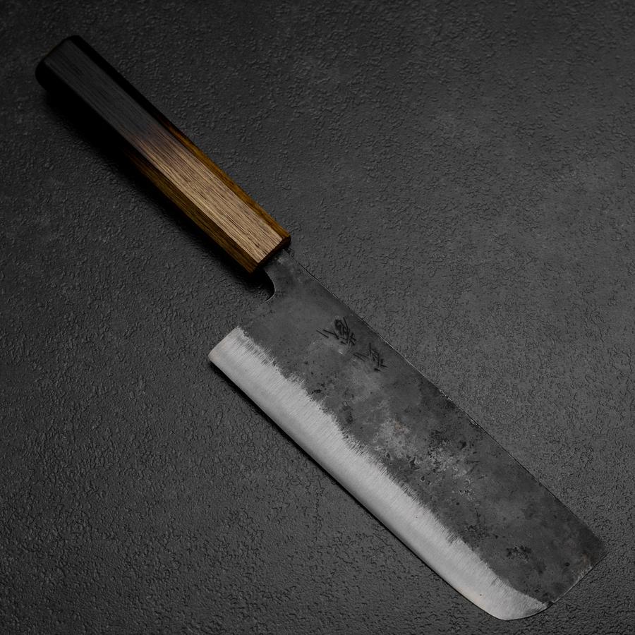 Nakiri White Steel #2  Kurouchi Yaki Urushi Griff 165mm