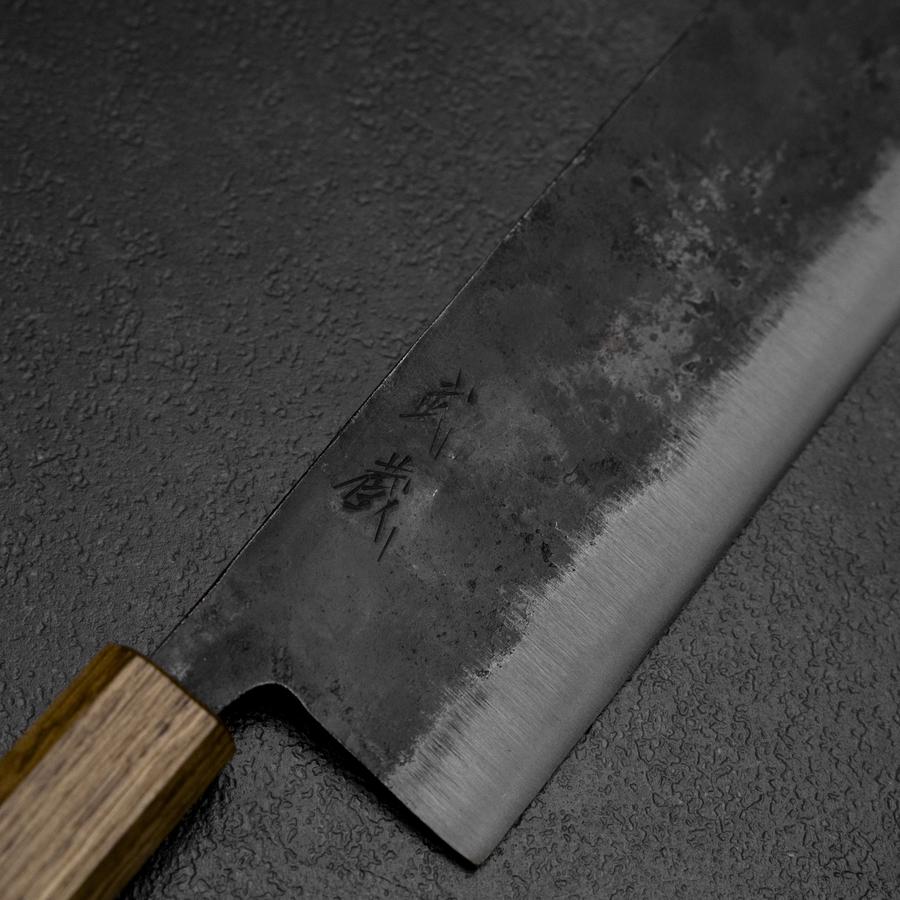 Nakiri White Steel #2  Kurouchi Yaki Urushi Griff 165mm - Image 3