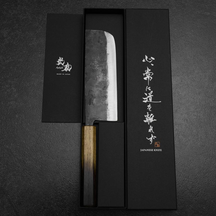 Nakiri White Steel #2  Kurouchi Yaki Urushi Griff 165mm - Image 8