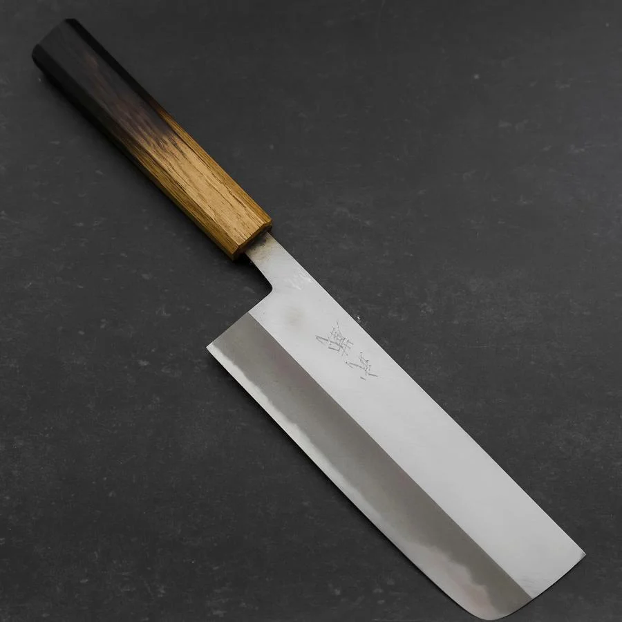 Nakiri White Steel #2 Poliert Yaki Urushi Griff 165mm