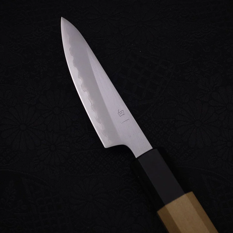Schälmesser White Steel #1 Poliert Büffelhorn und Magnolienholz Griff 80mm - Image 3