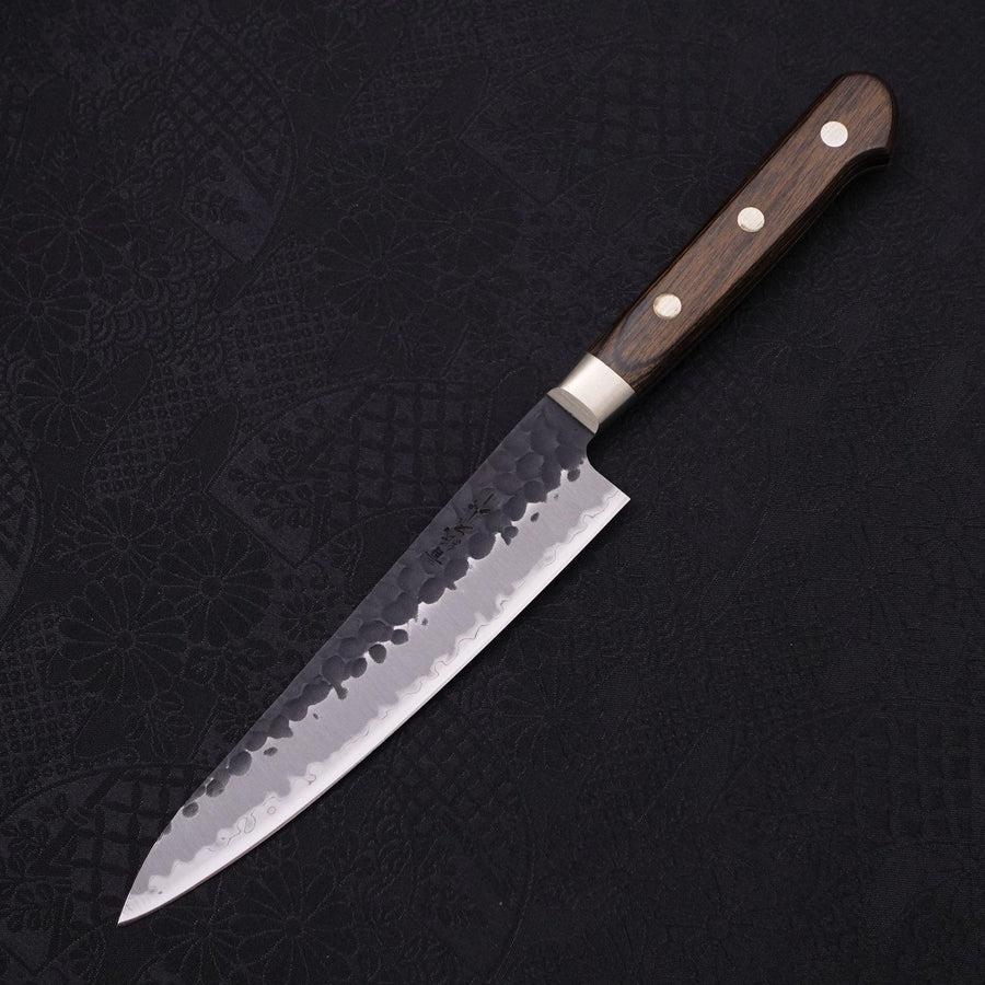 Petty Aogami-Super Edelstahlummantelung Kurouchi Tsuchime Westlicher Griff 135mm - Image 2