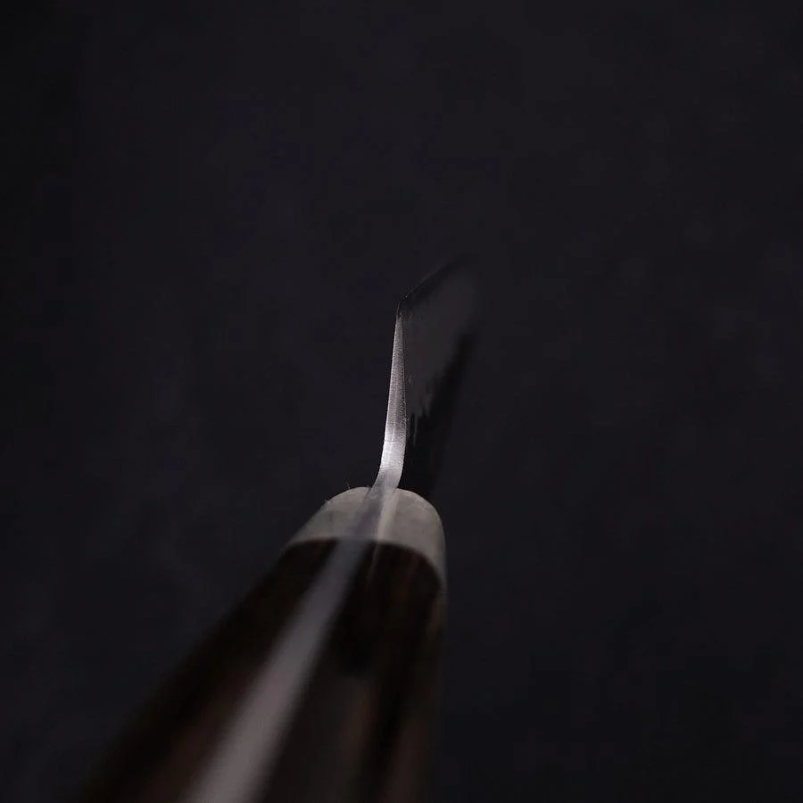 Petty Aogami-Super Edelstahlummantelung Kurouchi Tsuchime Westlicher Griff 135mm - Image 4