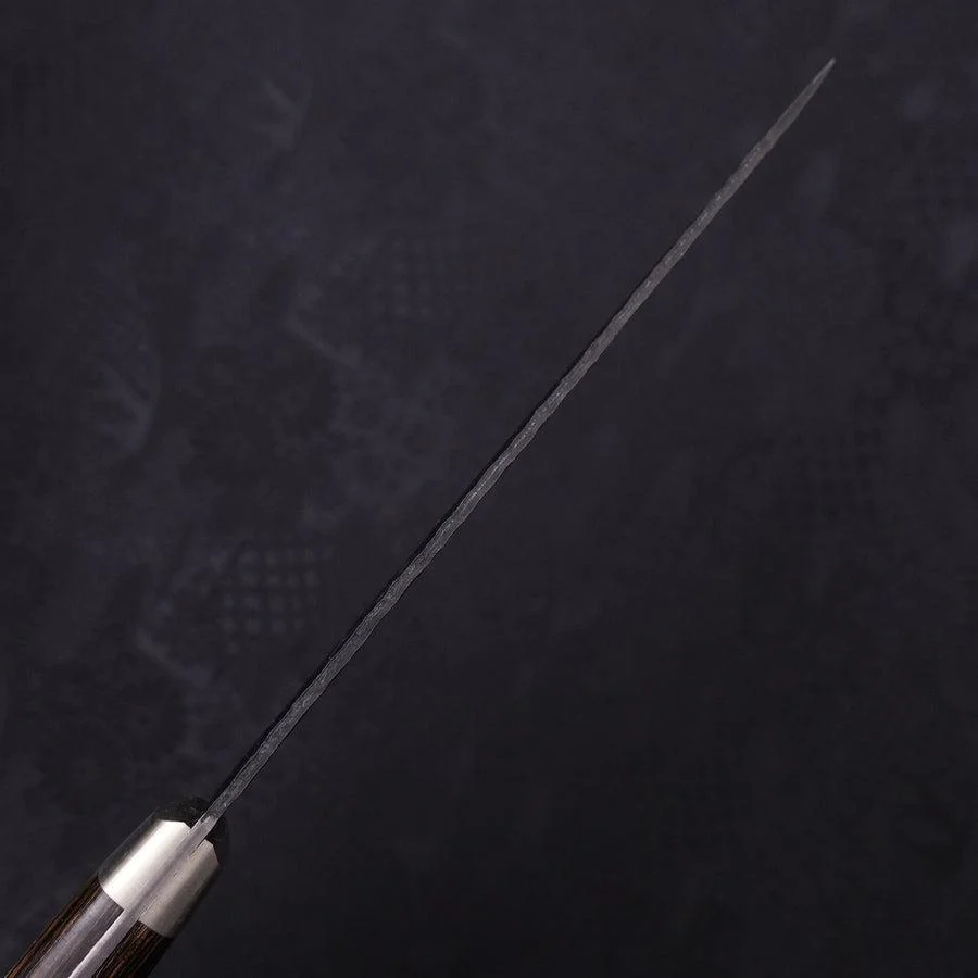 Petty Aogami-Super Edelstahlummantelung Kurouchi Tsuchime Westlicher Griff 135mm - Image 5