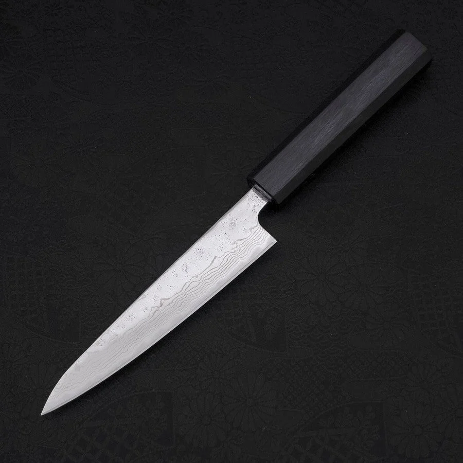 Petty AUS-10 Nashiji Damast Dunkelblauer Urushi Griff 135mm - Image 2