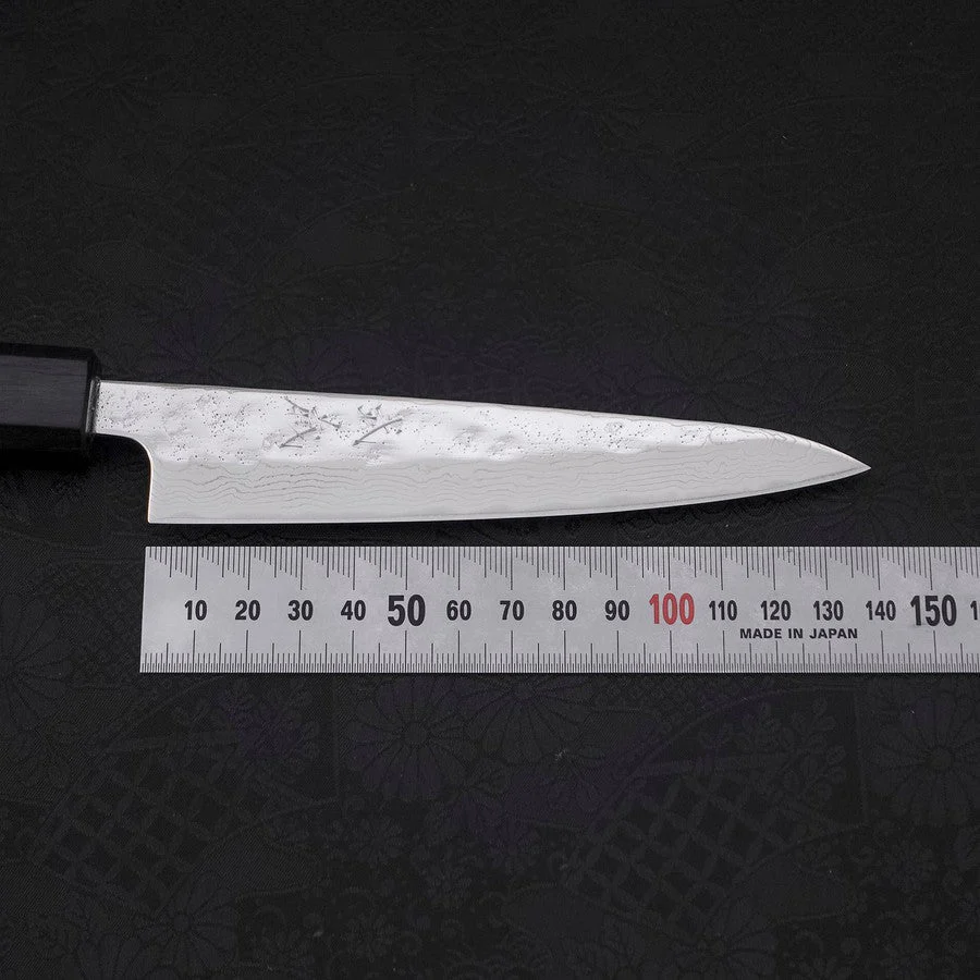 Petty AUS-10 Nashiji Damast Dunkelblauer Urushi Griff 135mm - Image 7