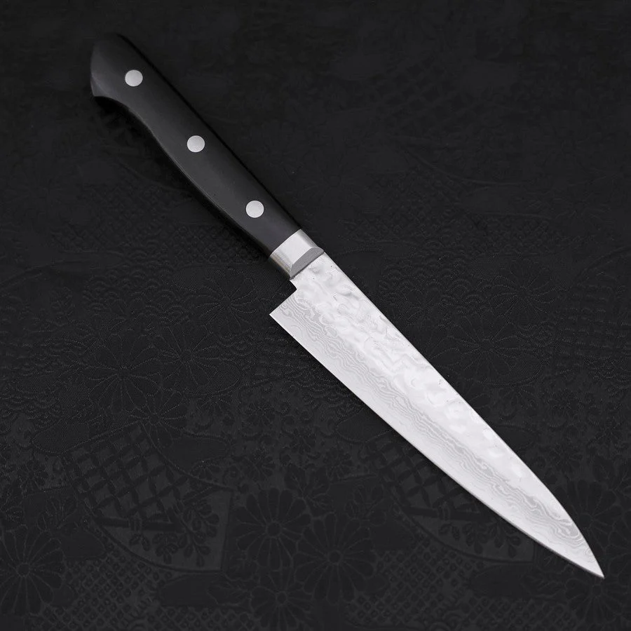Petty AUS-10 Tsuchime Damast Schwarzer Westlicher Griff 135mm