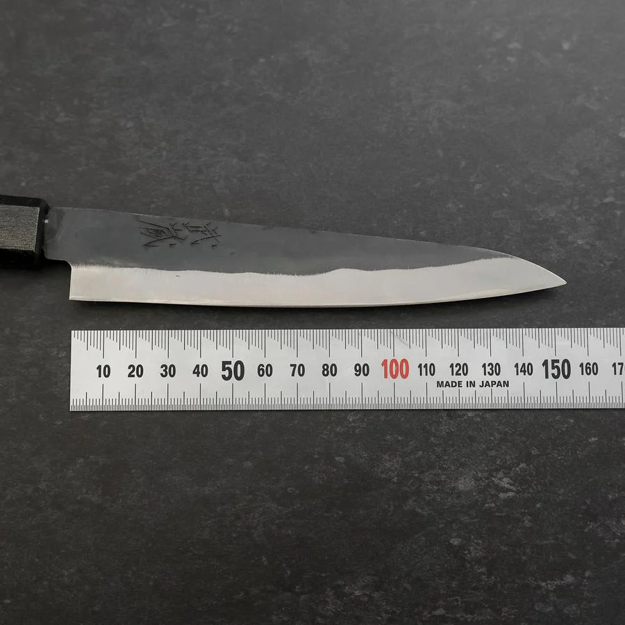 Petty Blue Steel #1 Edelstahlummantelung Kurouchi Schwarz-Blauer Urushi Griff 150mm - Image 7