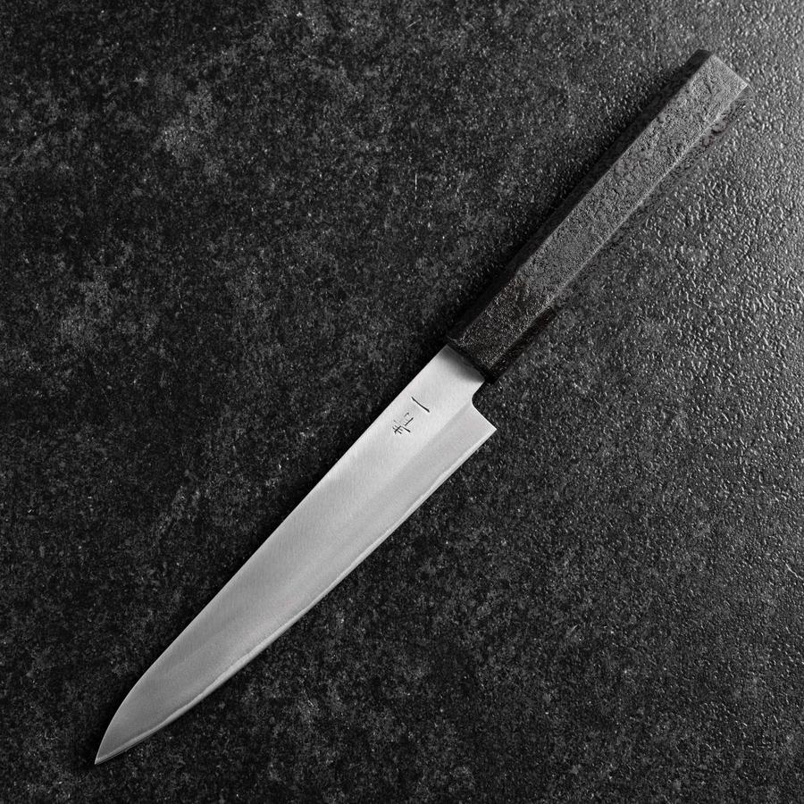 Petty Blue Steel #1 Edelstahlummantelung Poliert Schwarzer Urushi Griff 150mm - Image 2