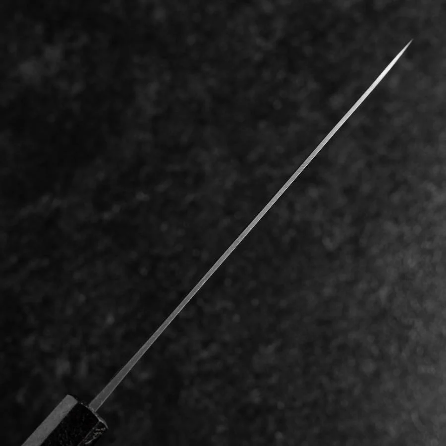 Petty Blue Steel #1 Edelstahlummantelung Poliert Schwarzer Urushi Griff 150mm - Image 5