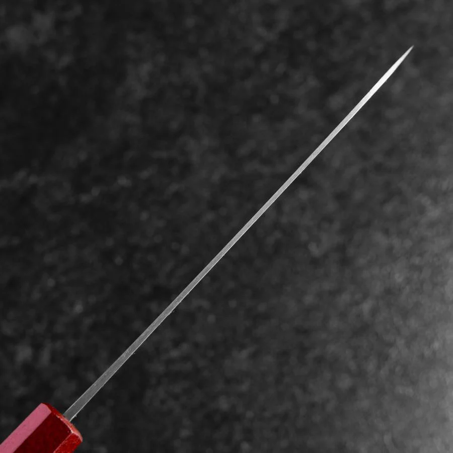 Petty Blue Steel #1 Edelstahlummantelung Poliert Rot-Schwarzer Urushi Griff 150mm - Image 5