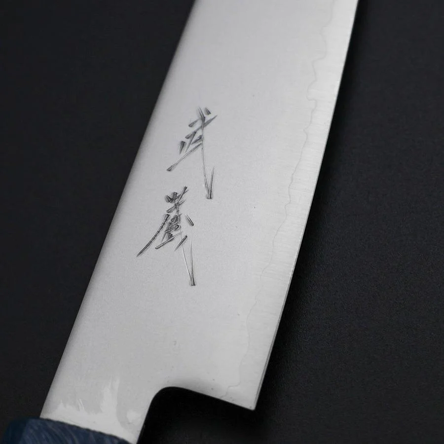 Petty Chromax Poliert Blauer Urushi Griff 150mm - Image 3