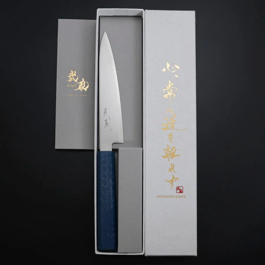 Petty Chromax Poliert Blauer Urushi Griff 150mm - Image 8