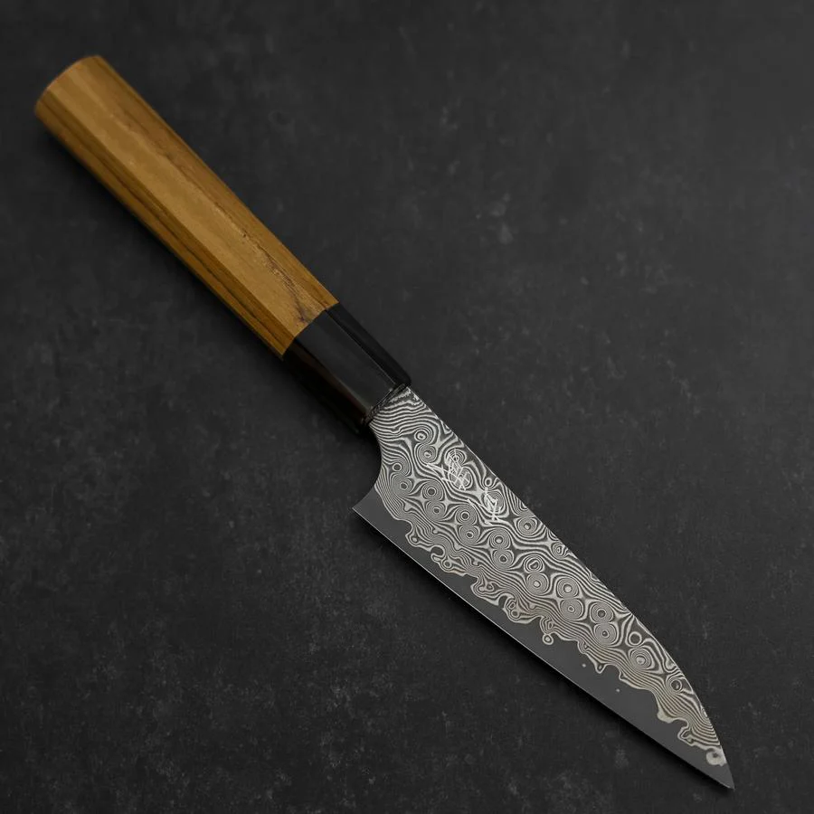 Petty SG-2 Damast Büffelhorn und Teakholz Griff 120mm