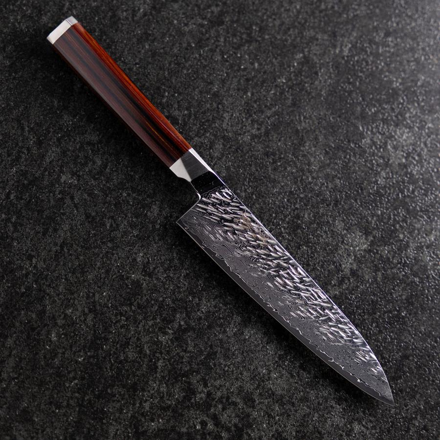 Petty SG-2 Kagami Tsuchime Damast Oktagonaler Mahagoni Griff 150mm