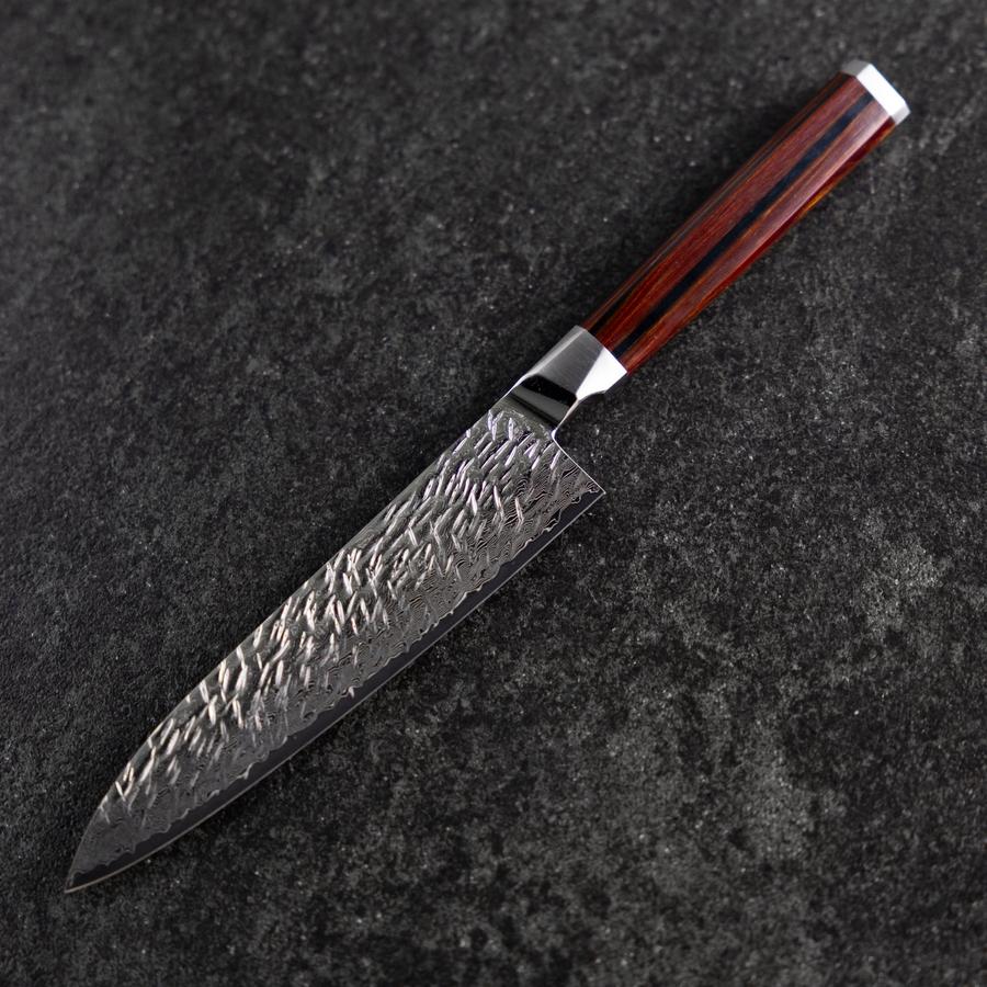 Petty SG-2 Kagami Tsuchime Damast Oktagonaler Mahagoni Griff 150mm - Image 2